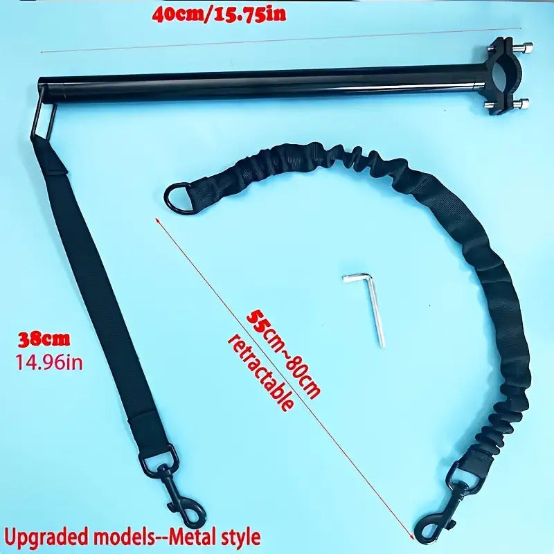 Bike Dog Leash with Detachable Stainless Steel Cable