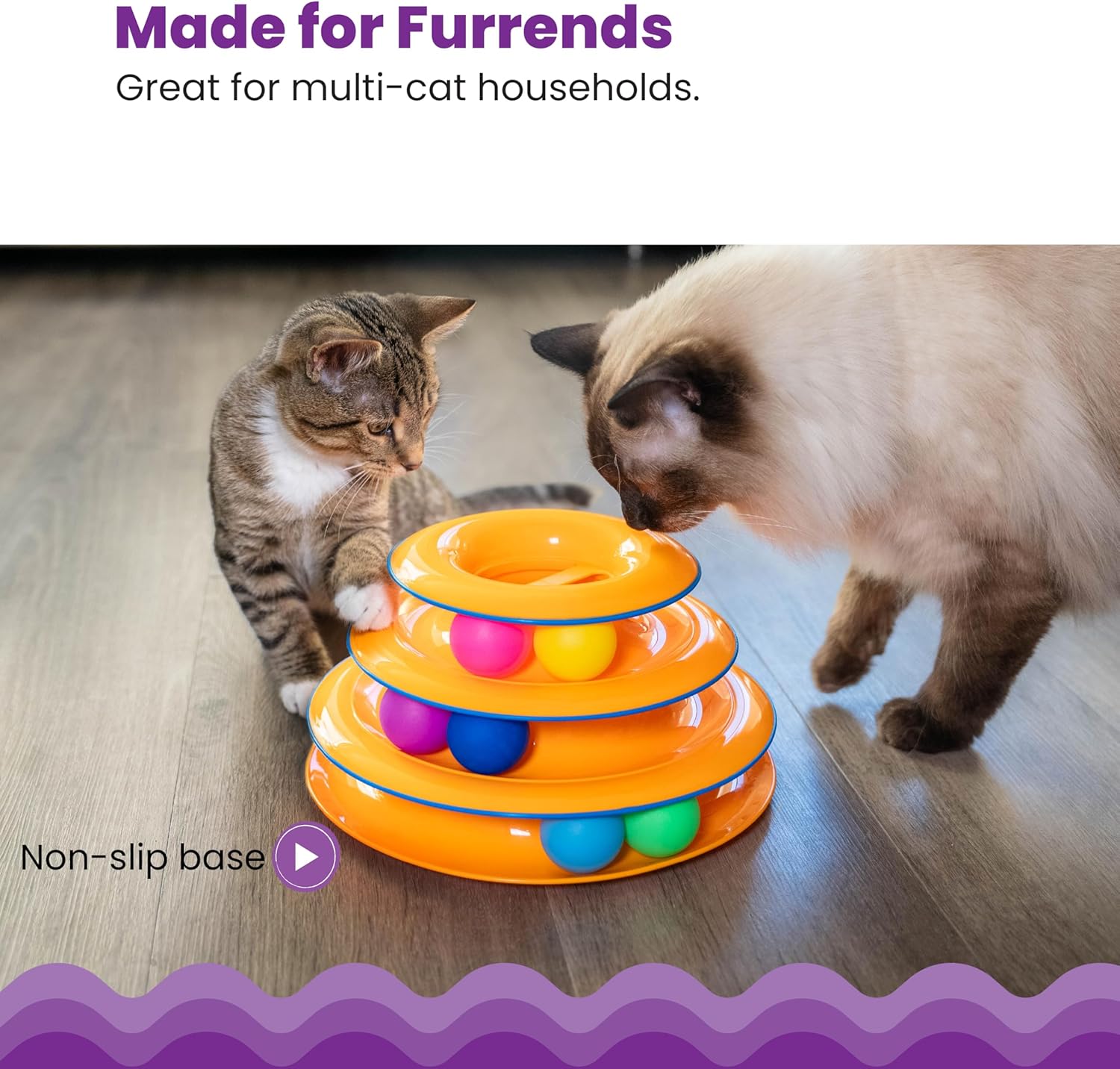 Catstages Tower of Tracks 3-Level Cat Track Toy