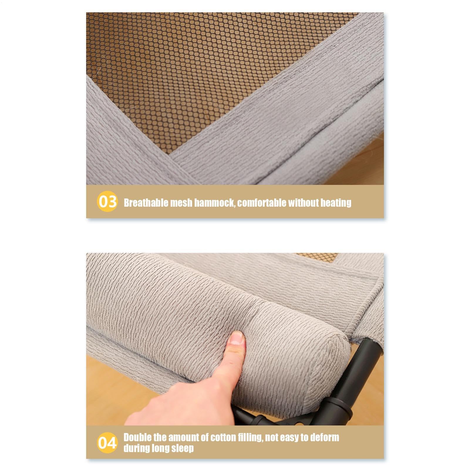 Elevated Pet Cushion All-Season Raised Dog Bed with Ventilated Mesh Base