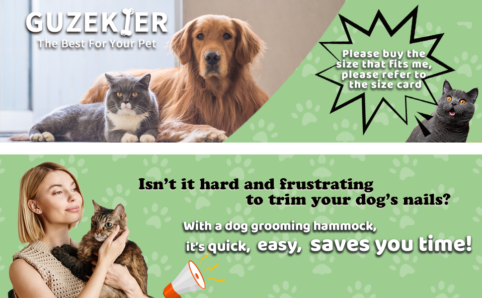 Cat Grooming Hammock Harness for Cats