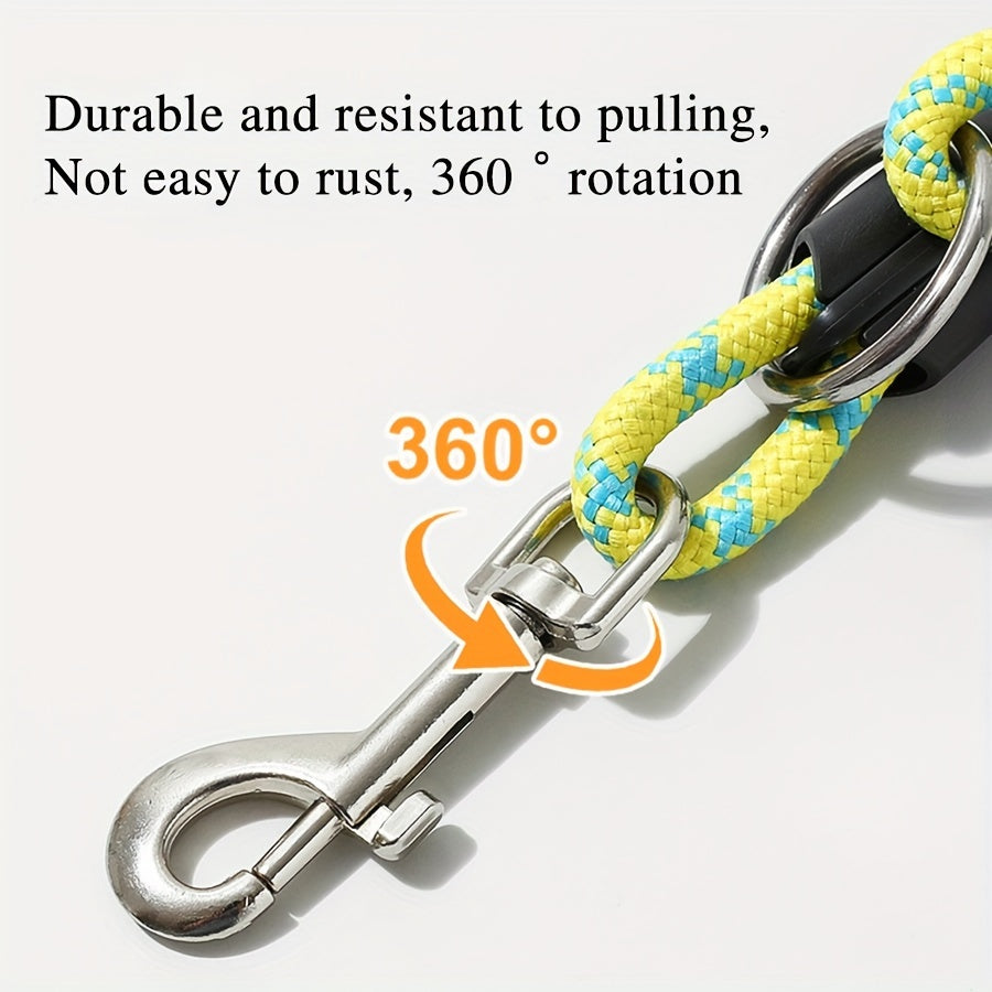 [Hands-Free] Versatile Hands-Free Dog Leash | Adjustable Crossbody Nylon Rope | Comfortable Grip Handle | Ideal for Running & Walking