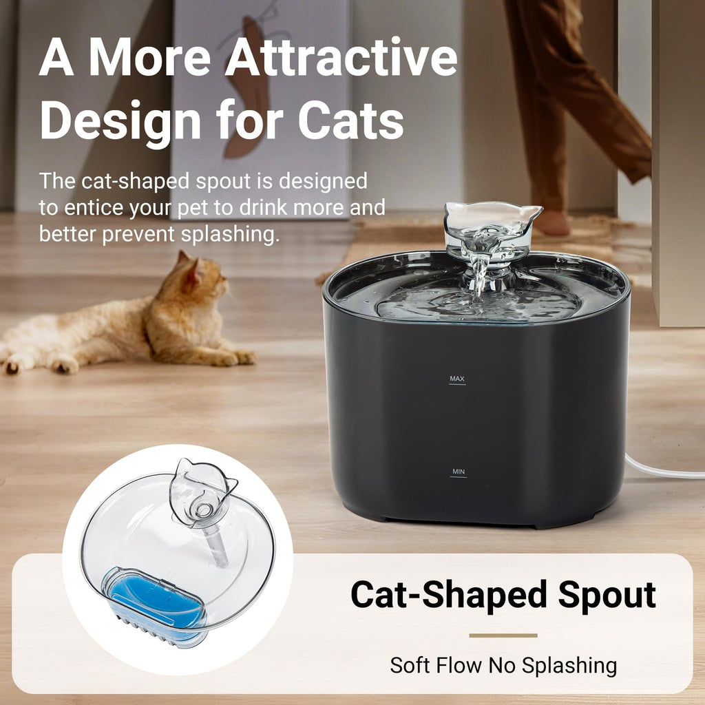 2.2L/74oz Cat Water Fountain