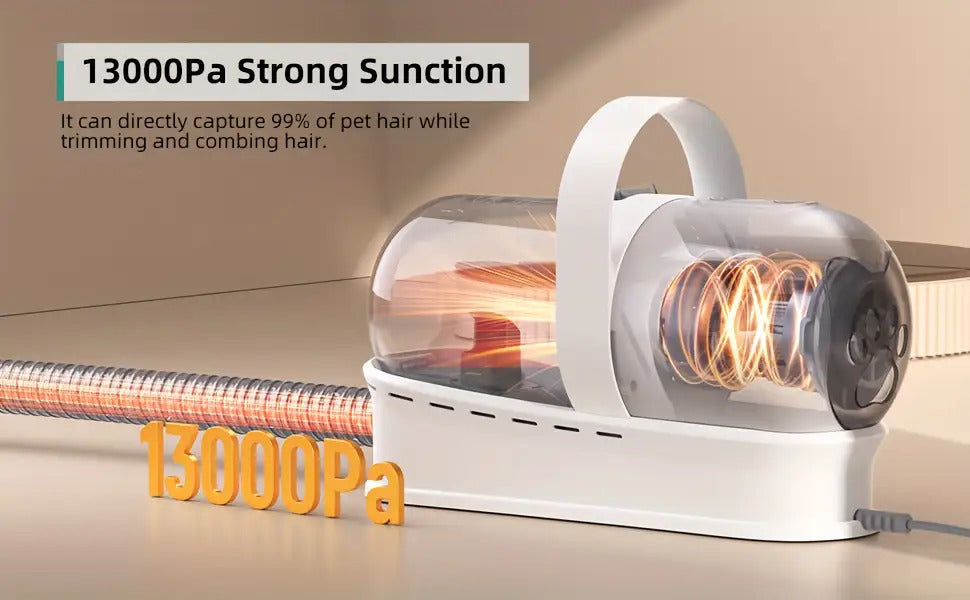 All-in-One Dog Grooming Vacuum Set - Pet Grooming Vacuum With Nail Grinder