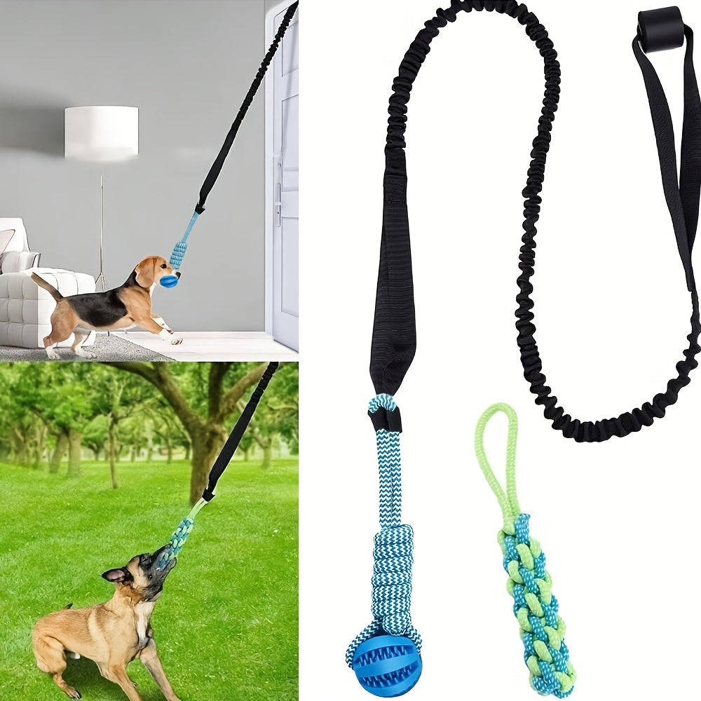 Interactive Dog Tug of War Toy Durable Fabric Tug Rope
