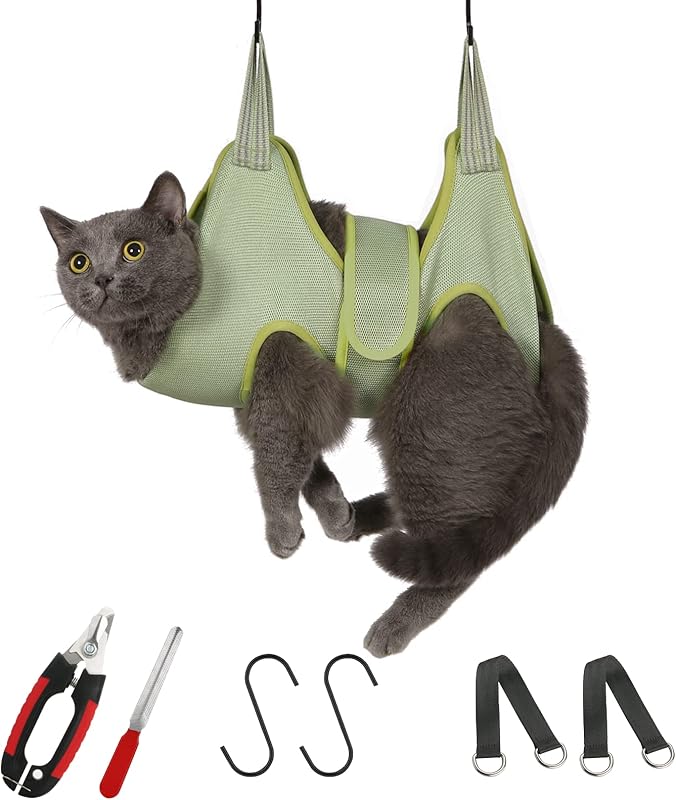 Cat Grooming Hammock Harness for Cats