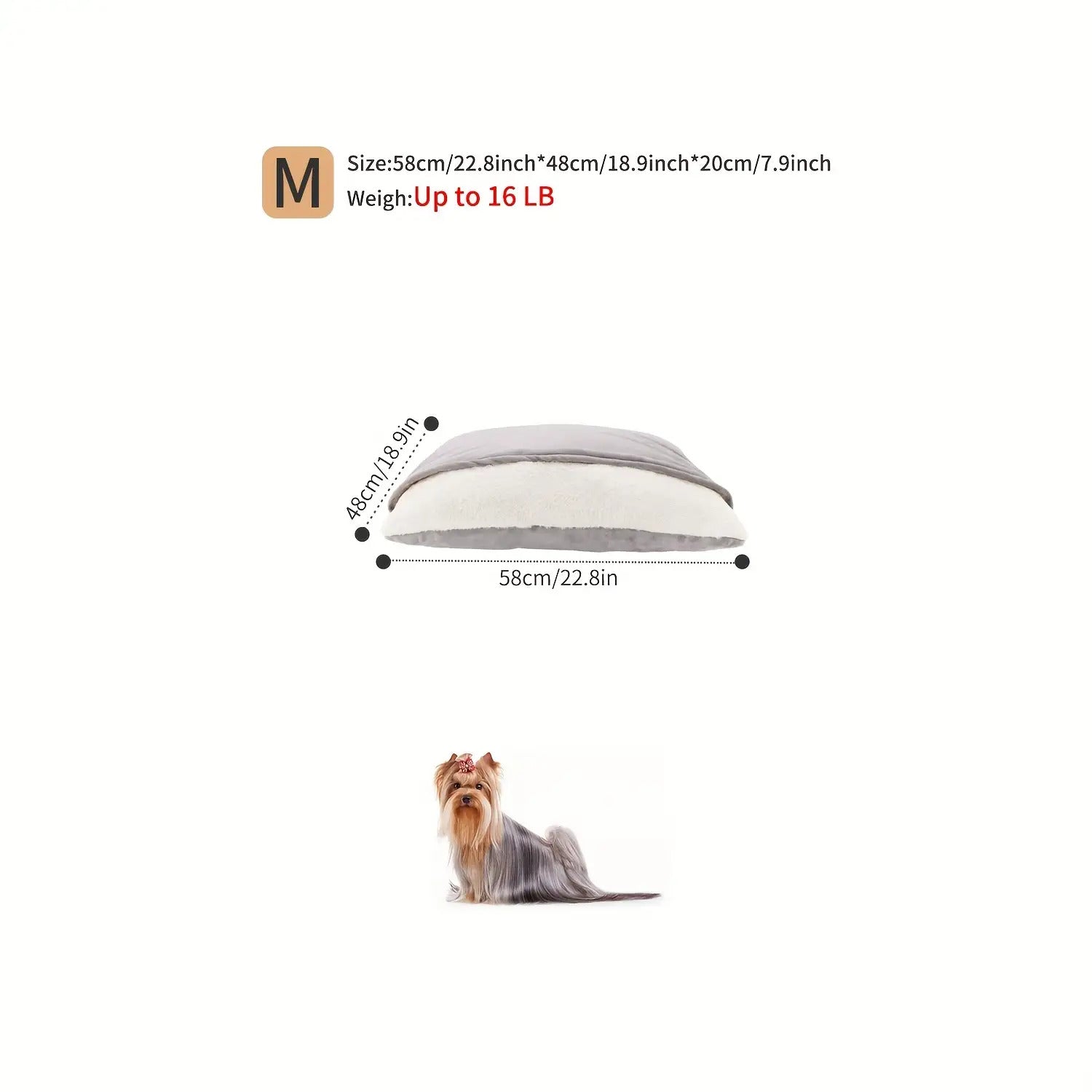 Breeds Plush Cozy Dog Bed