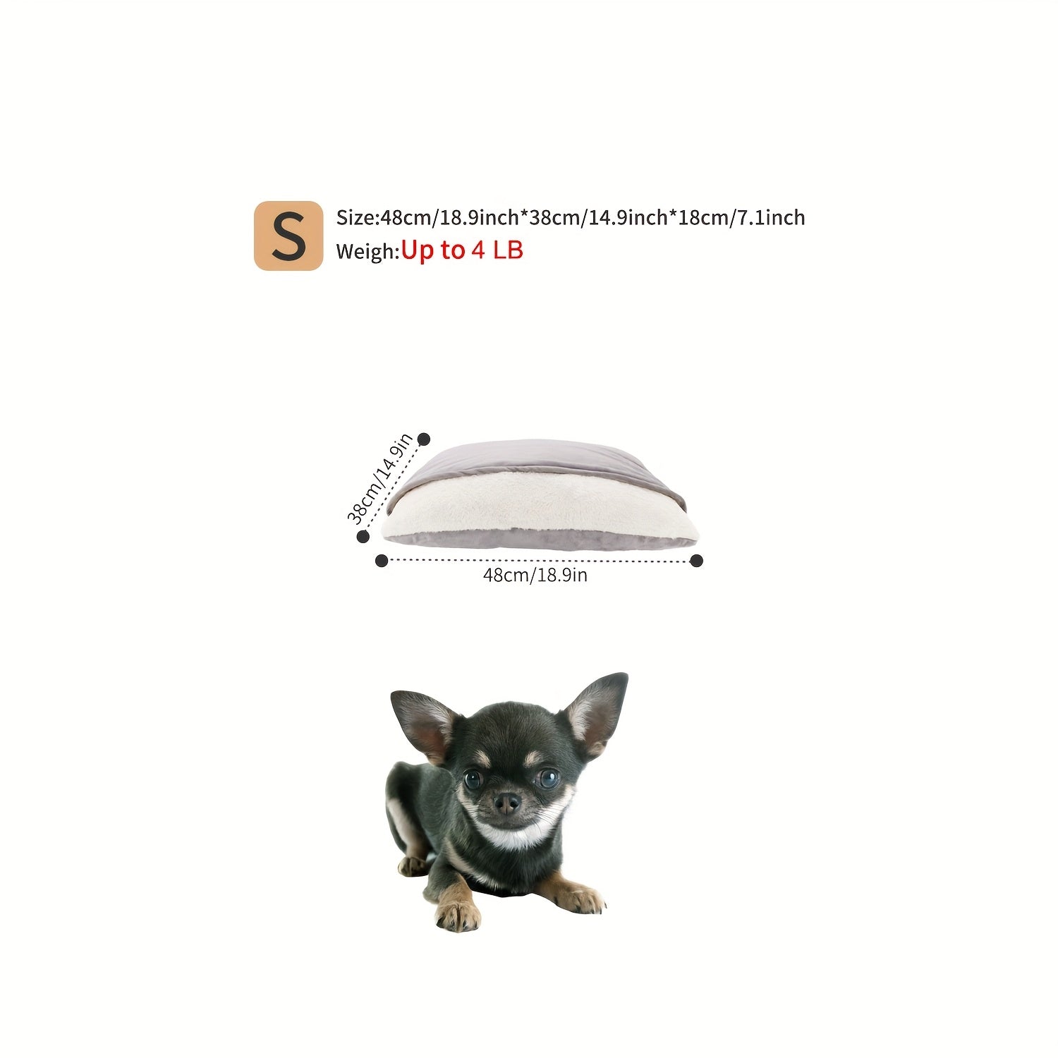 Breeds Plush Cozy Dog Bed
