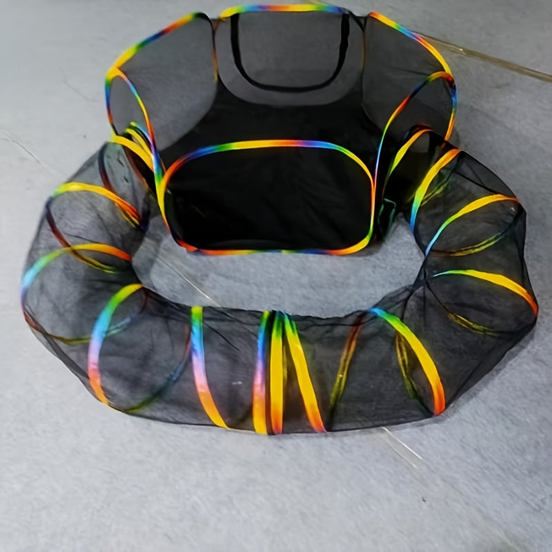 Outdoor Pet Playpen and Playground Indoor Outdoor Cabin Rainbow Portable Tent Round Play Tunnel