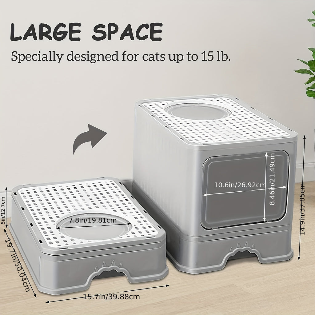 Large Fully Enclosed Cat Litter Box Drawer Cat Litter Box