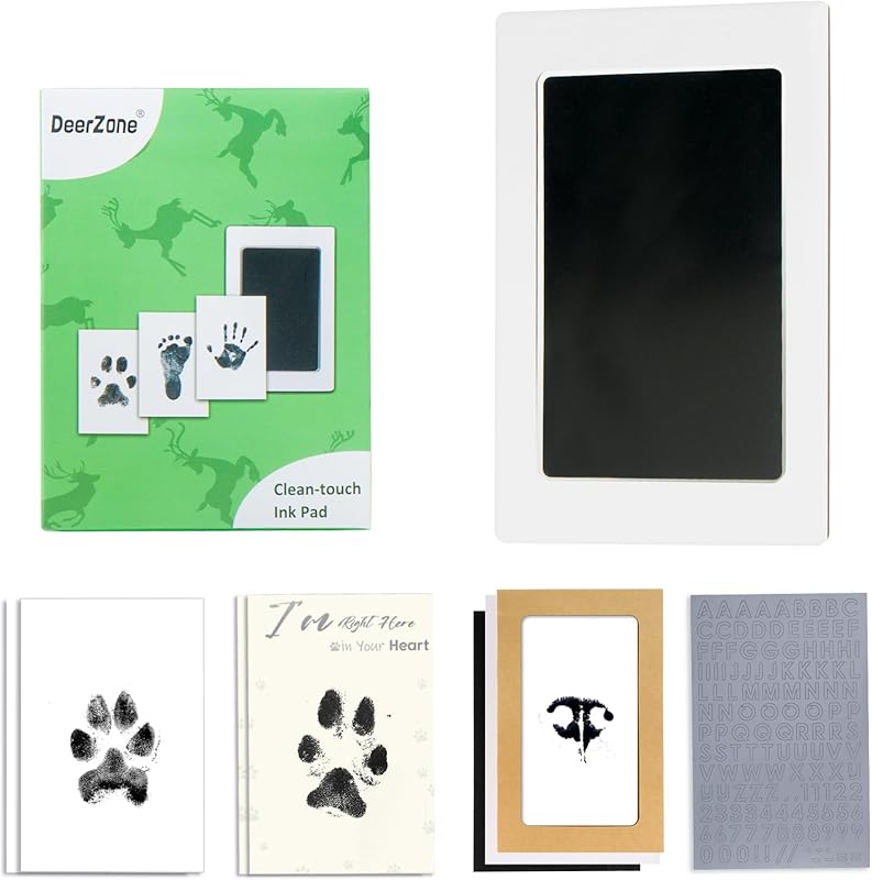 Inkless Paw Print Kit Dog Paw Print Kit Dog Nose Print Kit Clean Touch Ink Pads and Imprint Cards