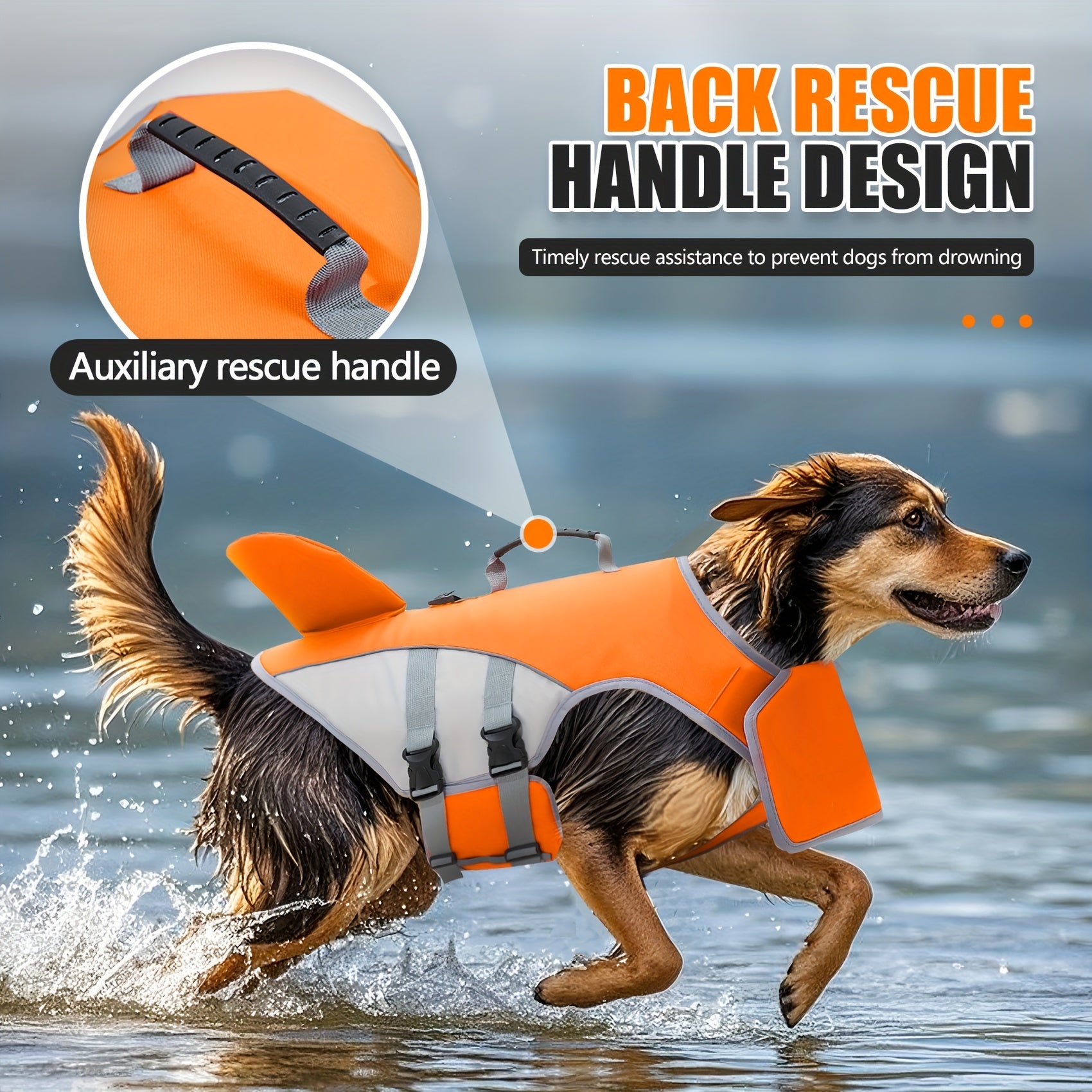 Summer High Buoyancy Dog Life Jacket | Dog Swimwear Dog Swimming Outfit