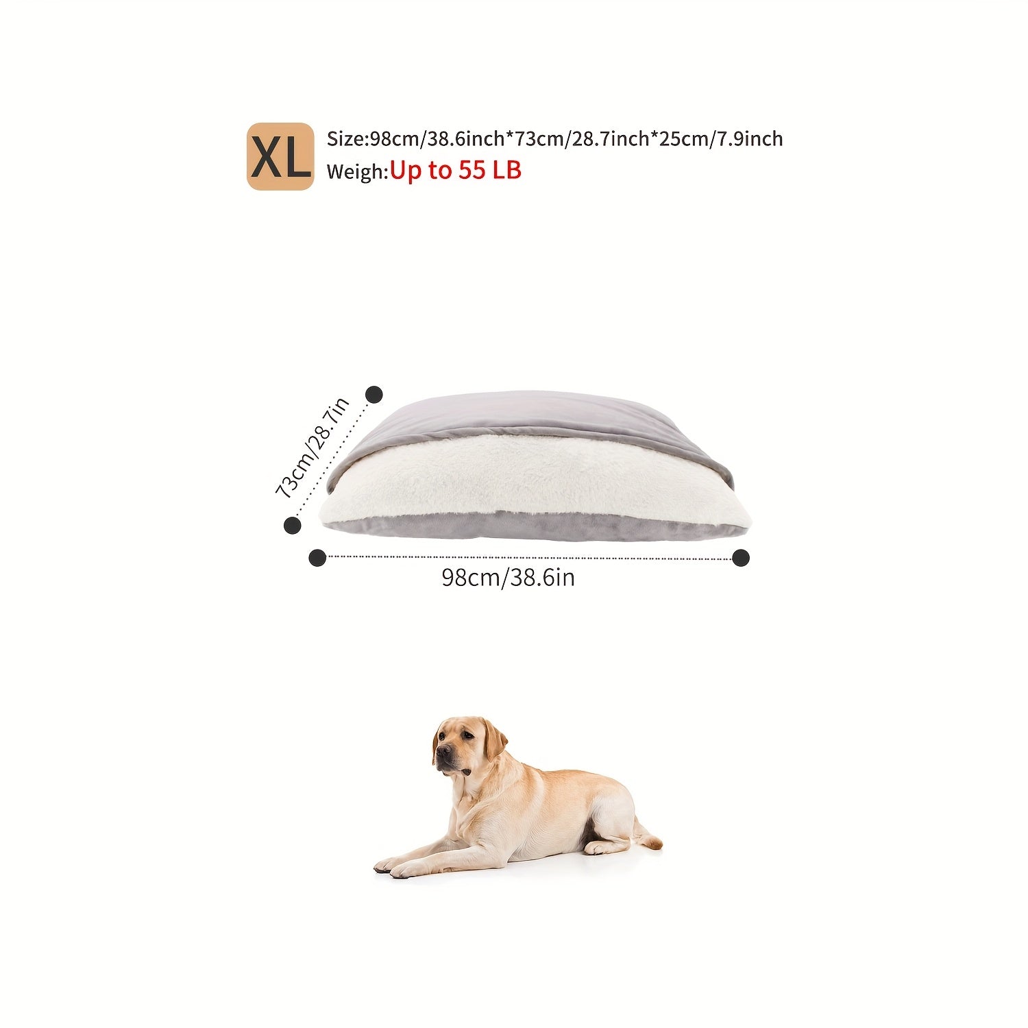 Breeds Plush Cozy Dog Bed
