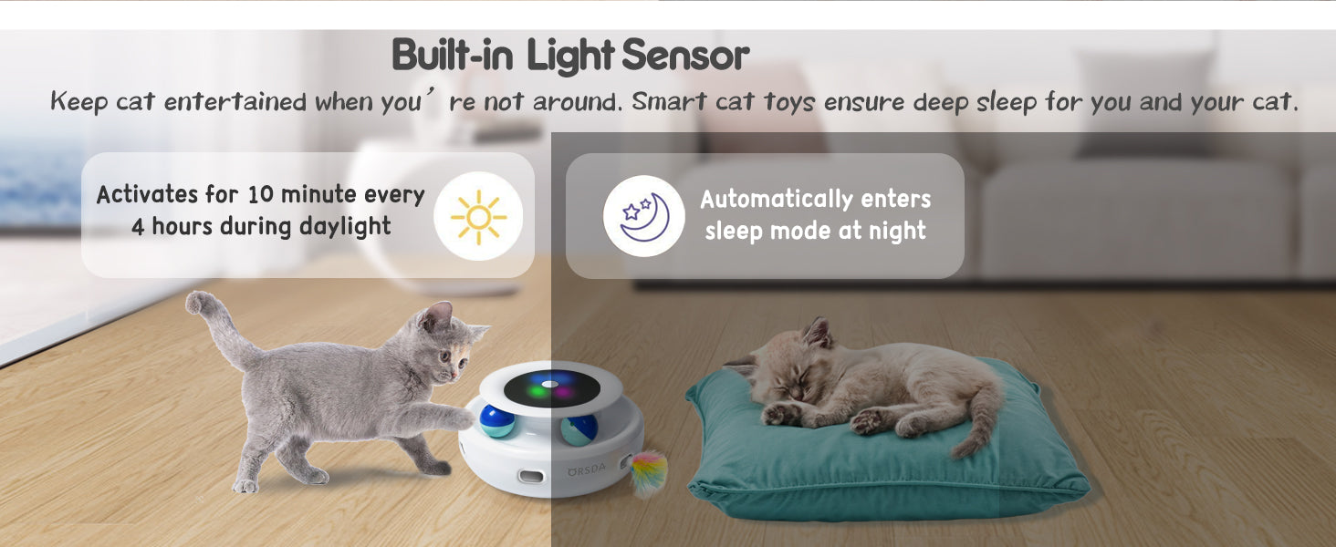 2in1 Interactive Toys for Indoor Cats