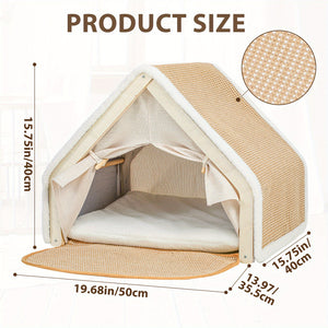 Extra Large Sisal Cat Tent with Scratching Pad