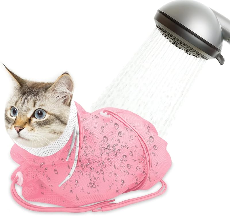 Adjustable Grooming Breathable Mesh Shower Bag
