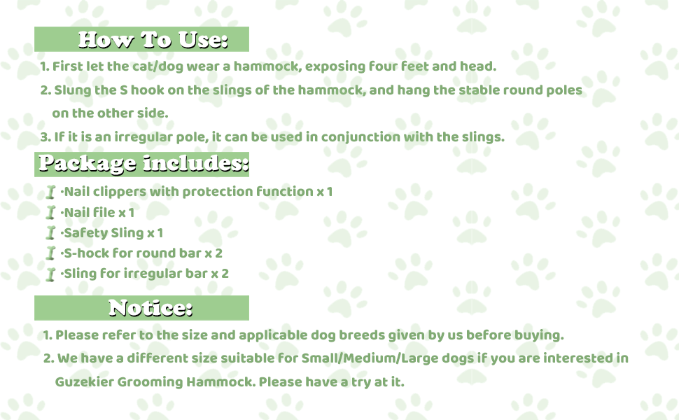 Cat Grooming Hammock Harness for Cats