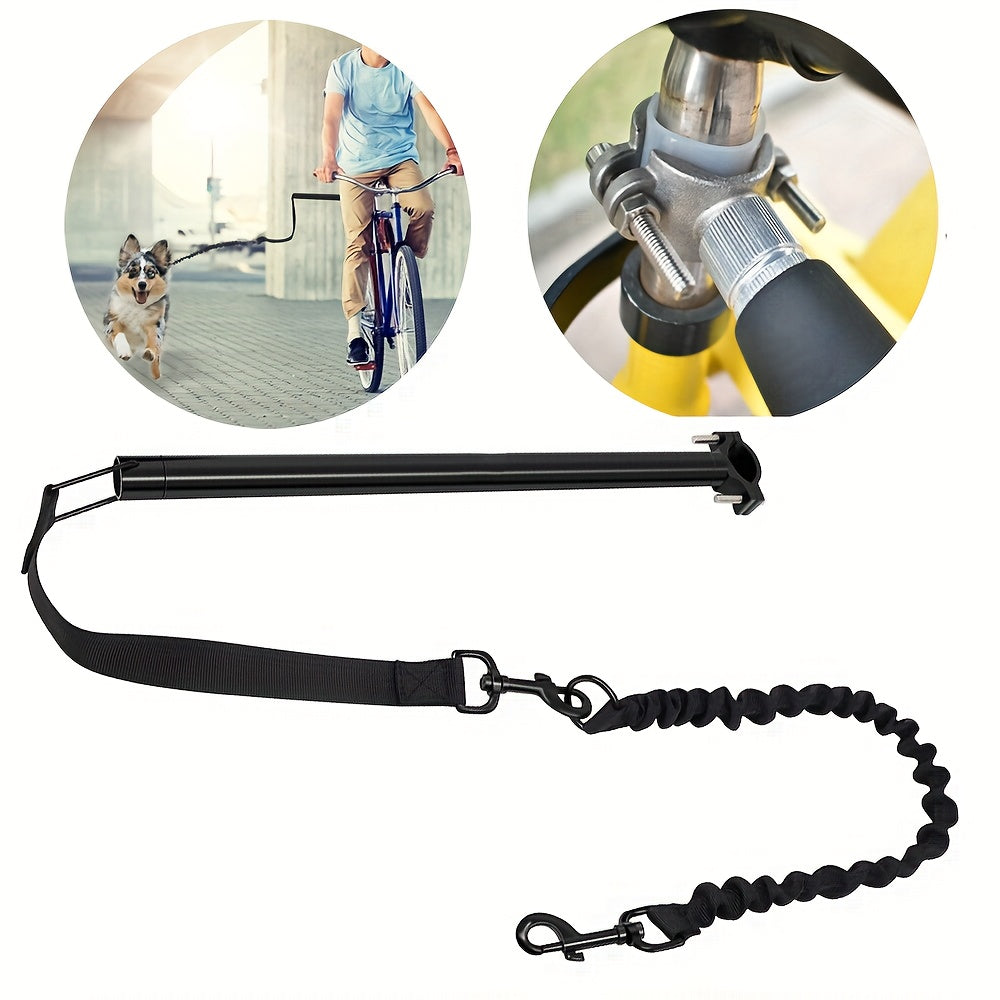 Bike Dog Leash with Detachable Stainless Steel Cable