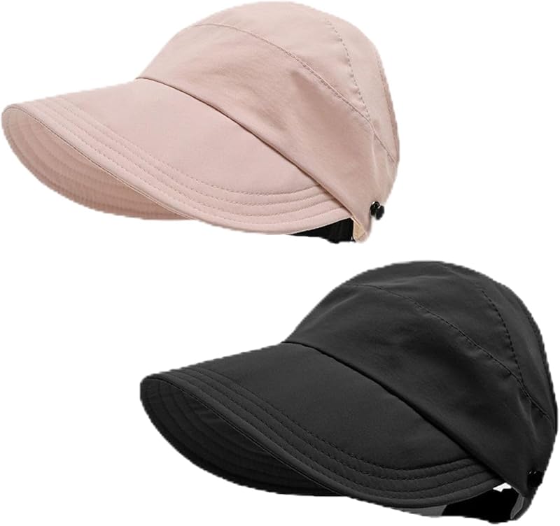 Outdoor Uv Protection Hollow Top Sun Hat, Women's Outdoor Uv Protection Hollow Top Wide Brim Sun Hat