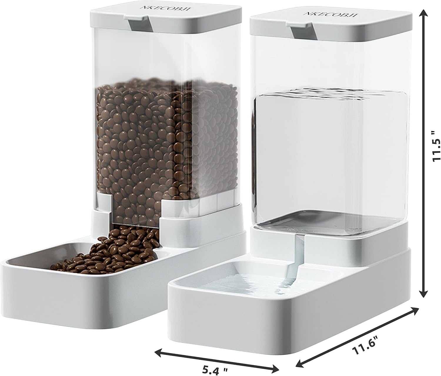 Pet Feeder and Water Dispenser Set Automatic Dog Feeder and Dog Water Dispenser