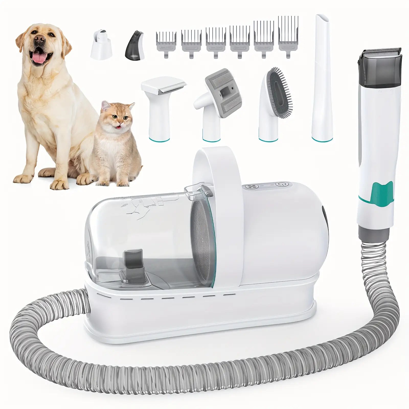 All-in-One Dog Grooming Vacuum Set - Pet Grooming Vacuum With Nail Grinder