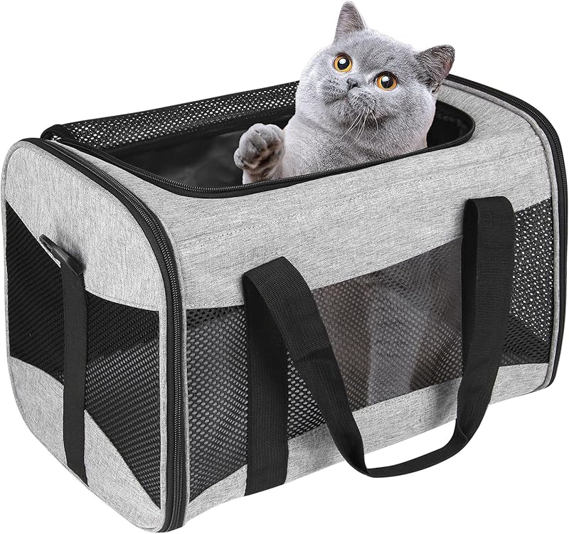 Pet Travel Carrier  Soft-Sided Cat Bag Airline Approved