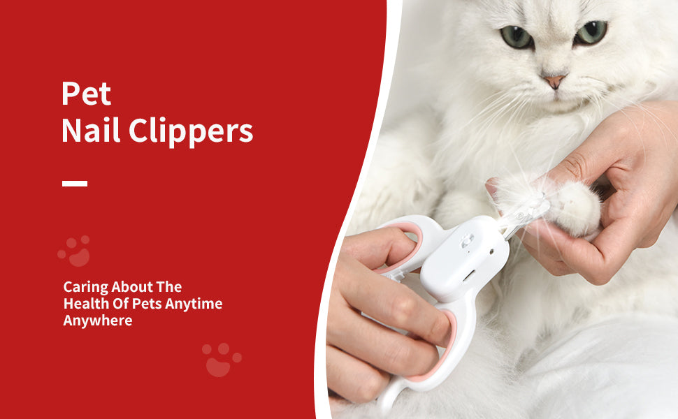 Pet Nail Clipper with LED & -U-V Light