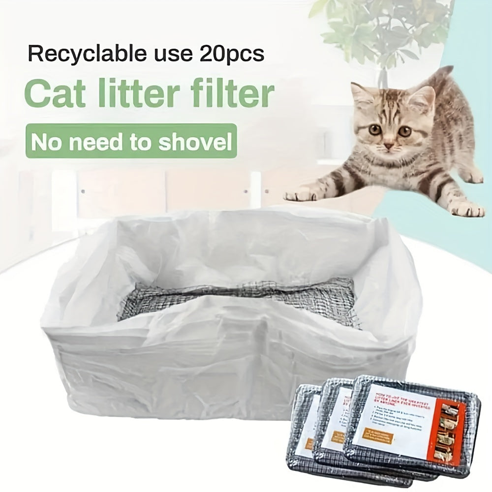 10pcs Reusable Cat Feces Filter