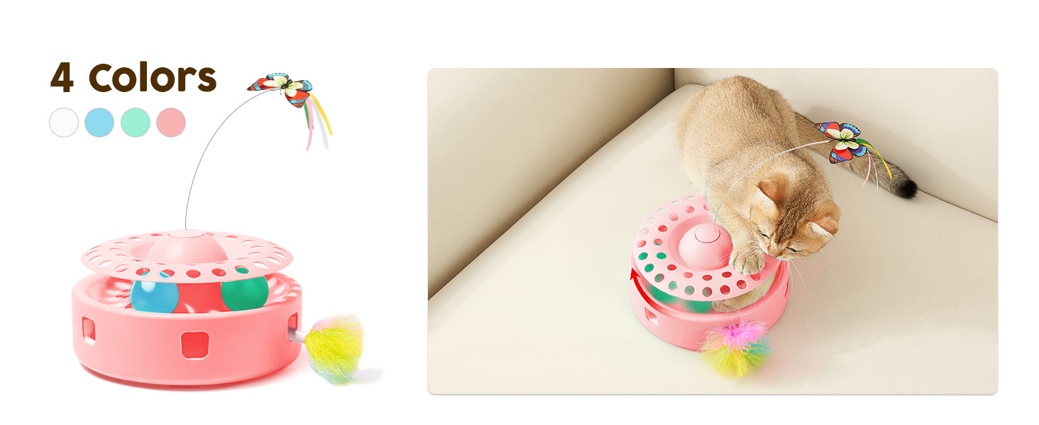 Cat Toys 3in1 Automatic Interactive Kitten Toy