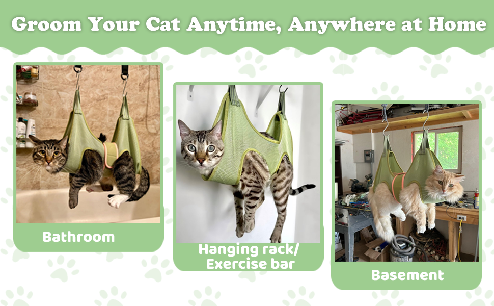 Cat Grooming Hammock Harness for Cats