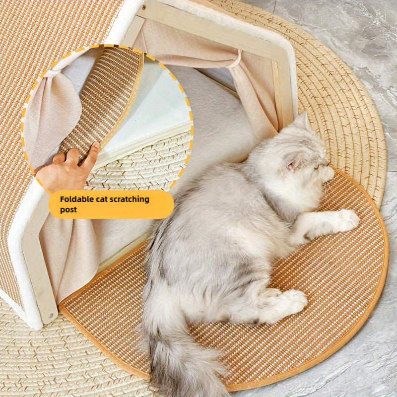 Extra Large Sisal Cat Tent with Scratching Pad