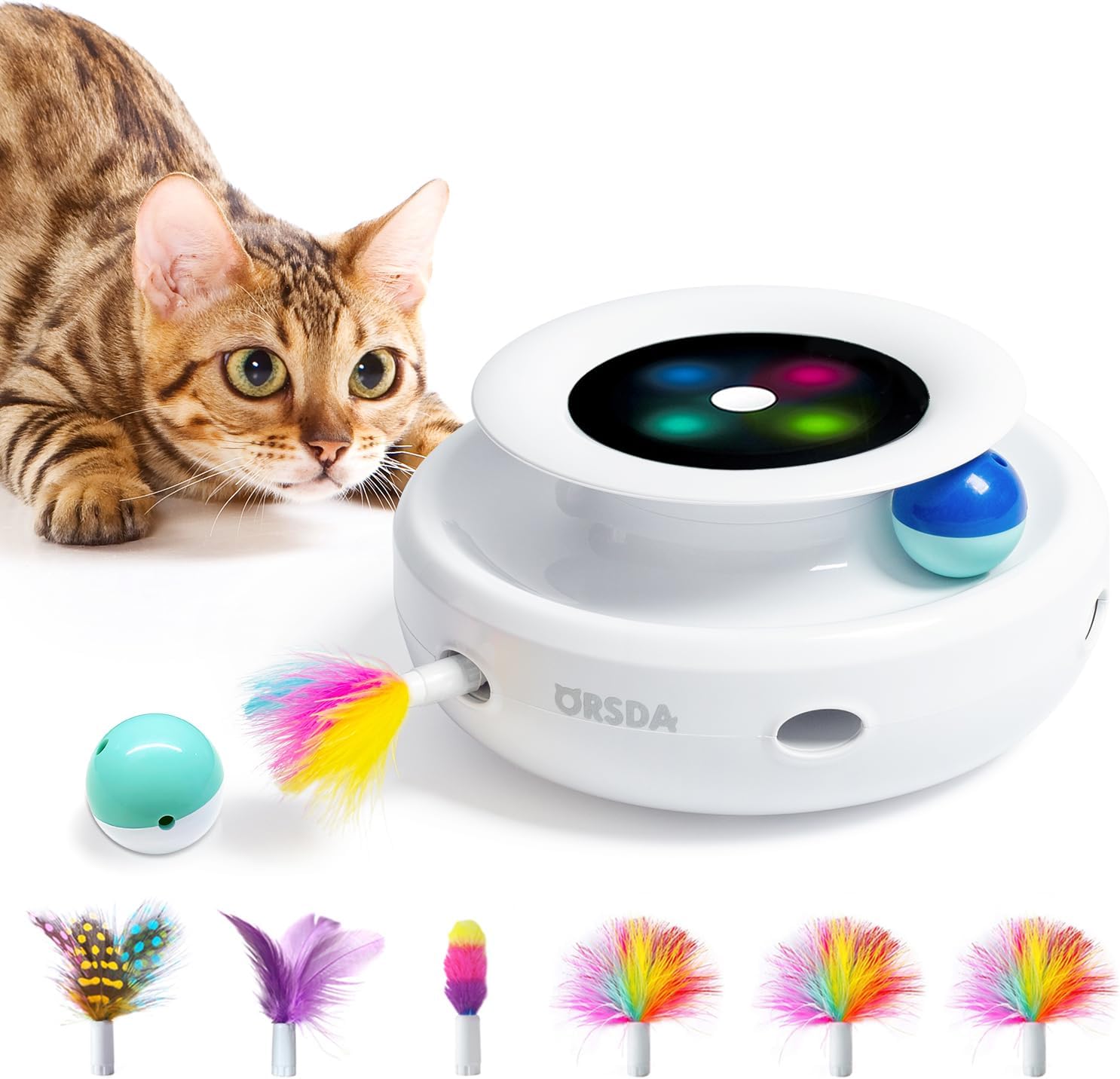 2in1 Interactive Toys for Indoor Cats