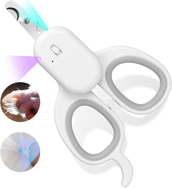 Pet Nail Clipper with LED & -U-V Light