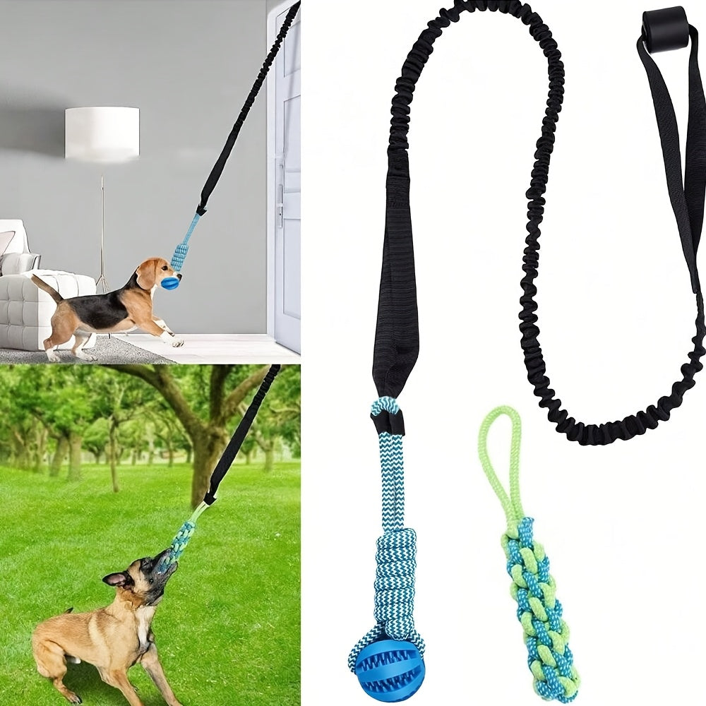 Interactive Dog Tug of War Toy Durable Fabric Tug Rope