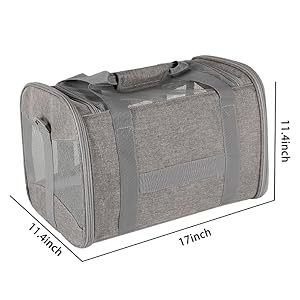 Pet Travel Carrier  Soft-Sided Cat Bag Airline Approved