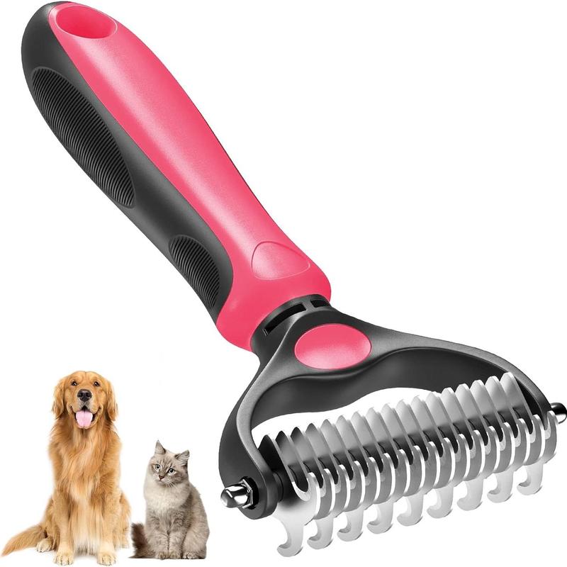 Pet Grooming Brush Double Sided Undercoat Rake