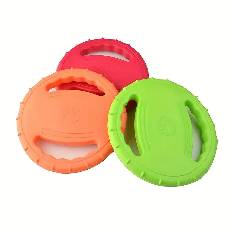 Chew-Resistant Durable Dog Training Flying Disc - Teeth Cleaning Rope Knot Toy for All Breeds