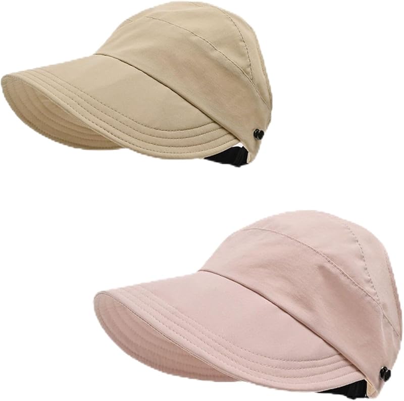 Outdoor Uv Protection Hollow Top Sun Hat, Women's Outdoor Uv Protection Hollow Top Wide Brim Sun Hat