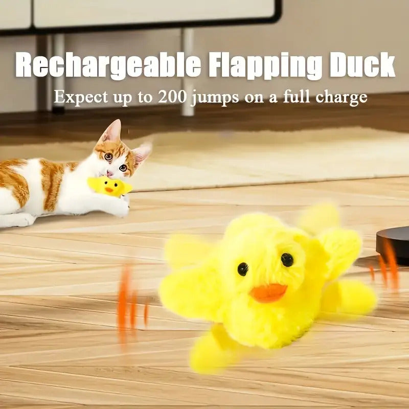 Interactive Electric Cat Toy Quack Duck Sound
