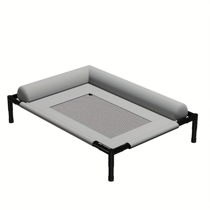 Elevated Pet Cushion All-Season Raised Dog Bed with Ventilated Mesh Base