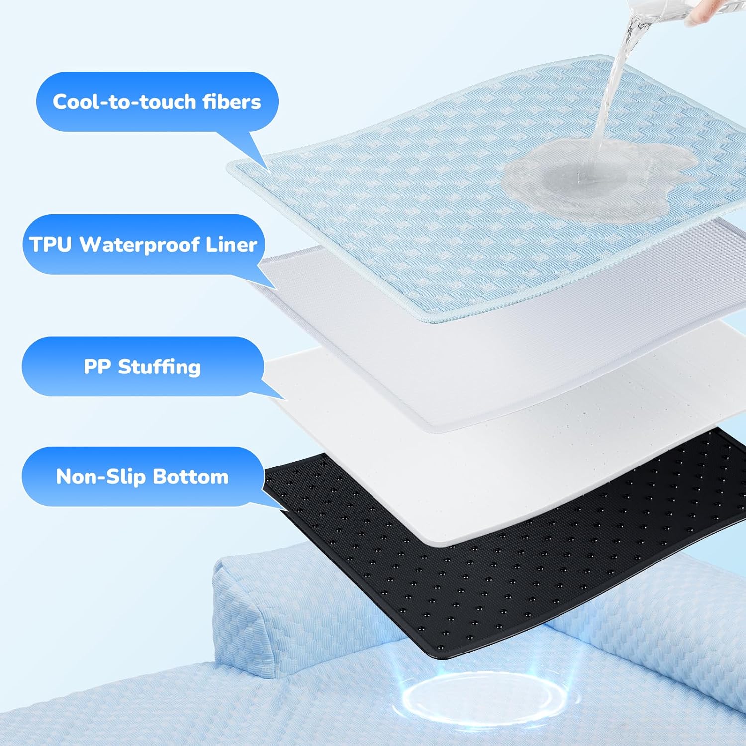 Dog Cooling Bed Mat for Couch