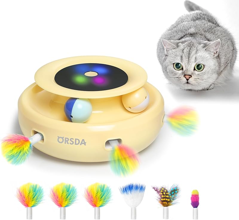 2in1 Interactive Toys for Indoor Cats