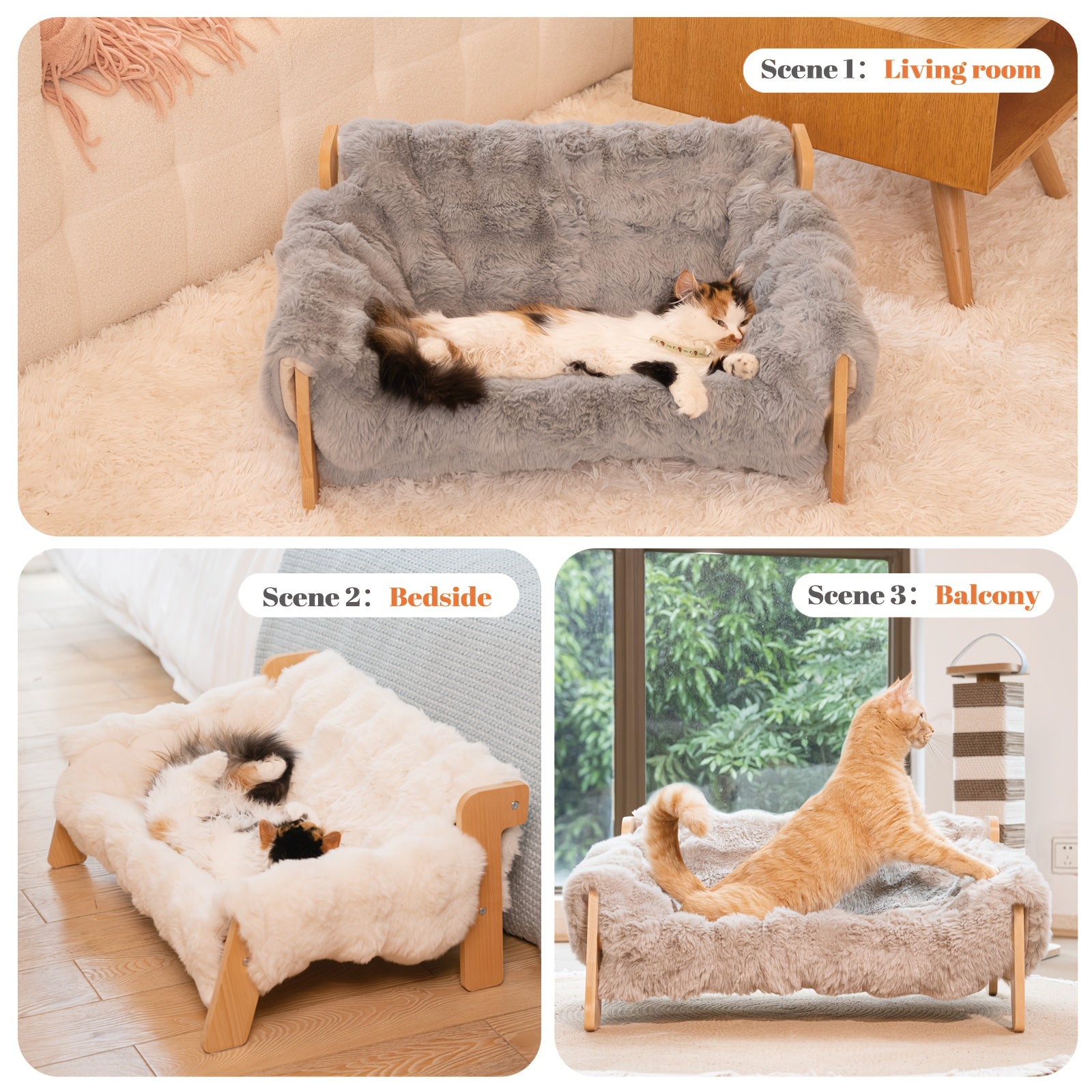 Raised Pet Couch Bed