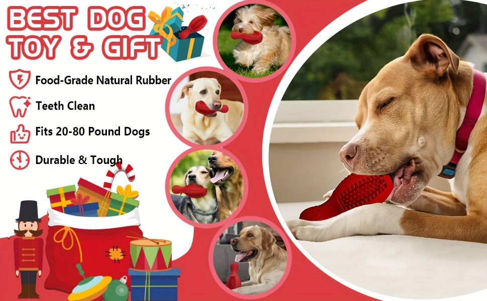 Interactive Bowling Ball Dog Chew Toy - Slow Feeder & Dental Health Rubber