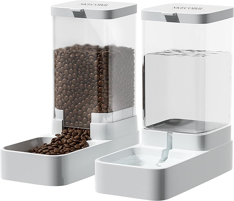 Pet Feeder and Water Dispenser Set Automatic Dog Feeder and Dog Water Dispenser