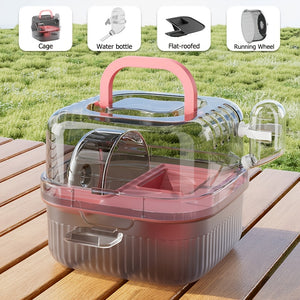 Durable Plastic Small Pet Travel Cage