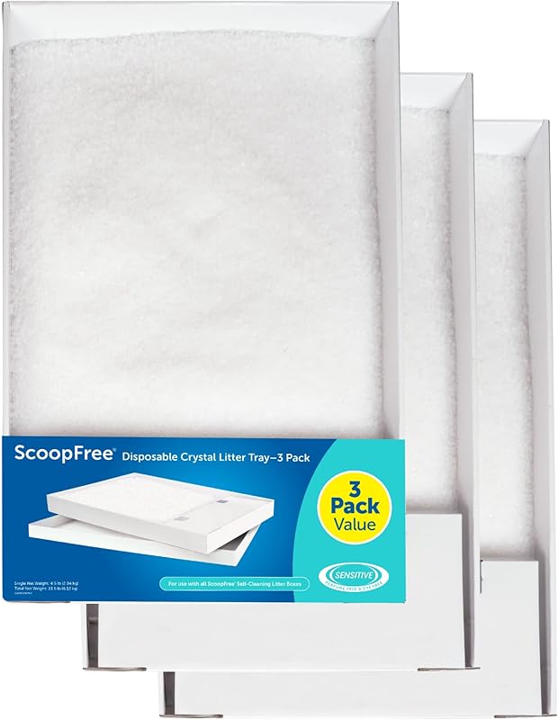 ScoopFree Crystal Cat Litter & Refill Tray with Lid
