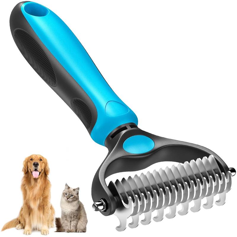 Pet Grooming Brush Double Sided Undercoat Rake