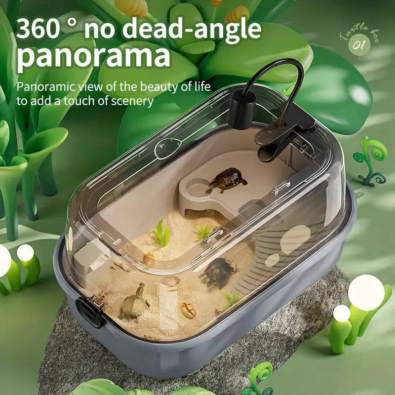 Turtle Aquarium with Feeding Bowl