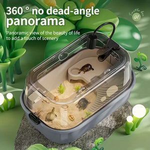 Turtle Aquarium with Feeding Bowl