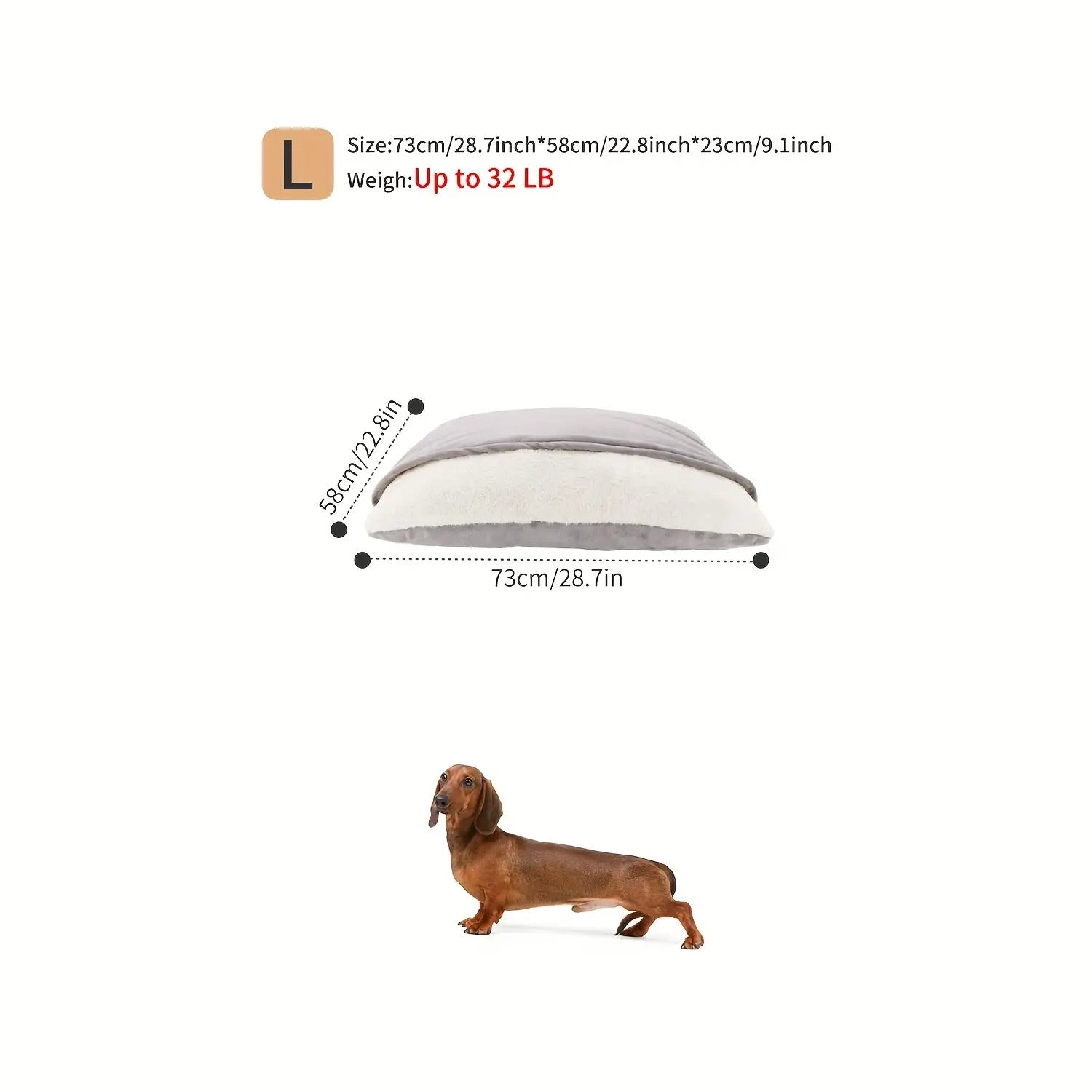 Breeds Plush Cozy Dog Bed